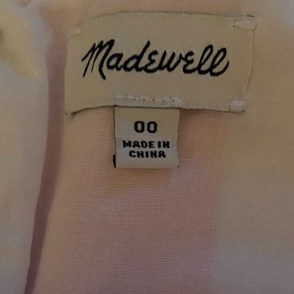 MADEWELL SIZE 00 PINK AND WHITE STRIPED SKIRT - Picture 4 of 4